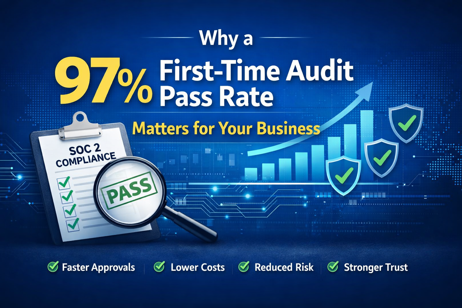 Why a 97% First-Time Audit Pass Rate Matters for Your Business | SOC 2 Compliance
