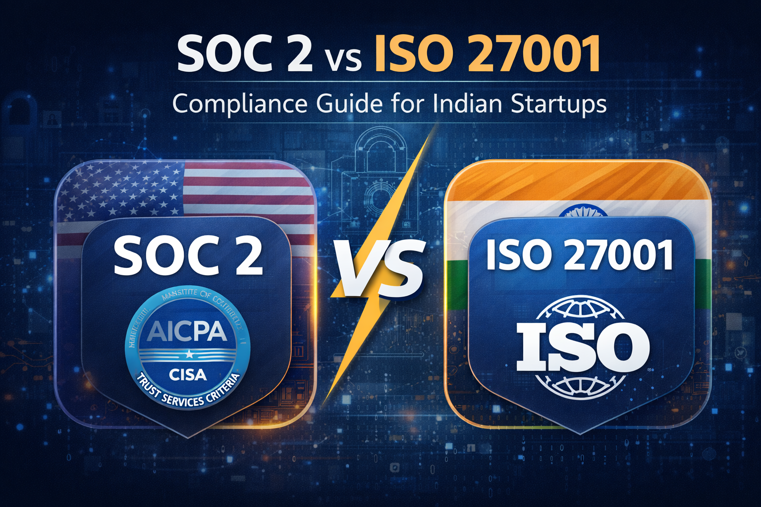 SOC 2 vs ISO 27001: Best Compliance Framework for Indian Startups