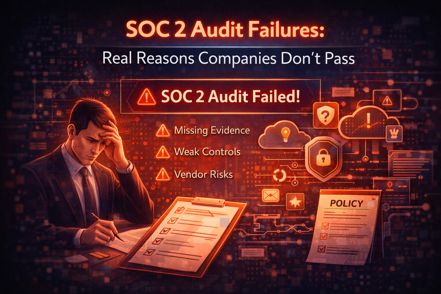 SOC 2 audit failure breakdown