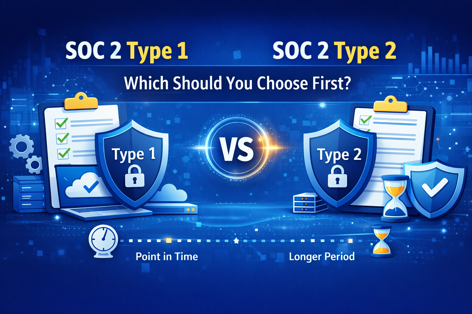 SOC 2 Type 1 vs Type 2
