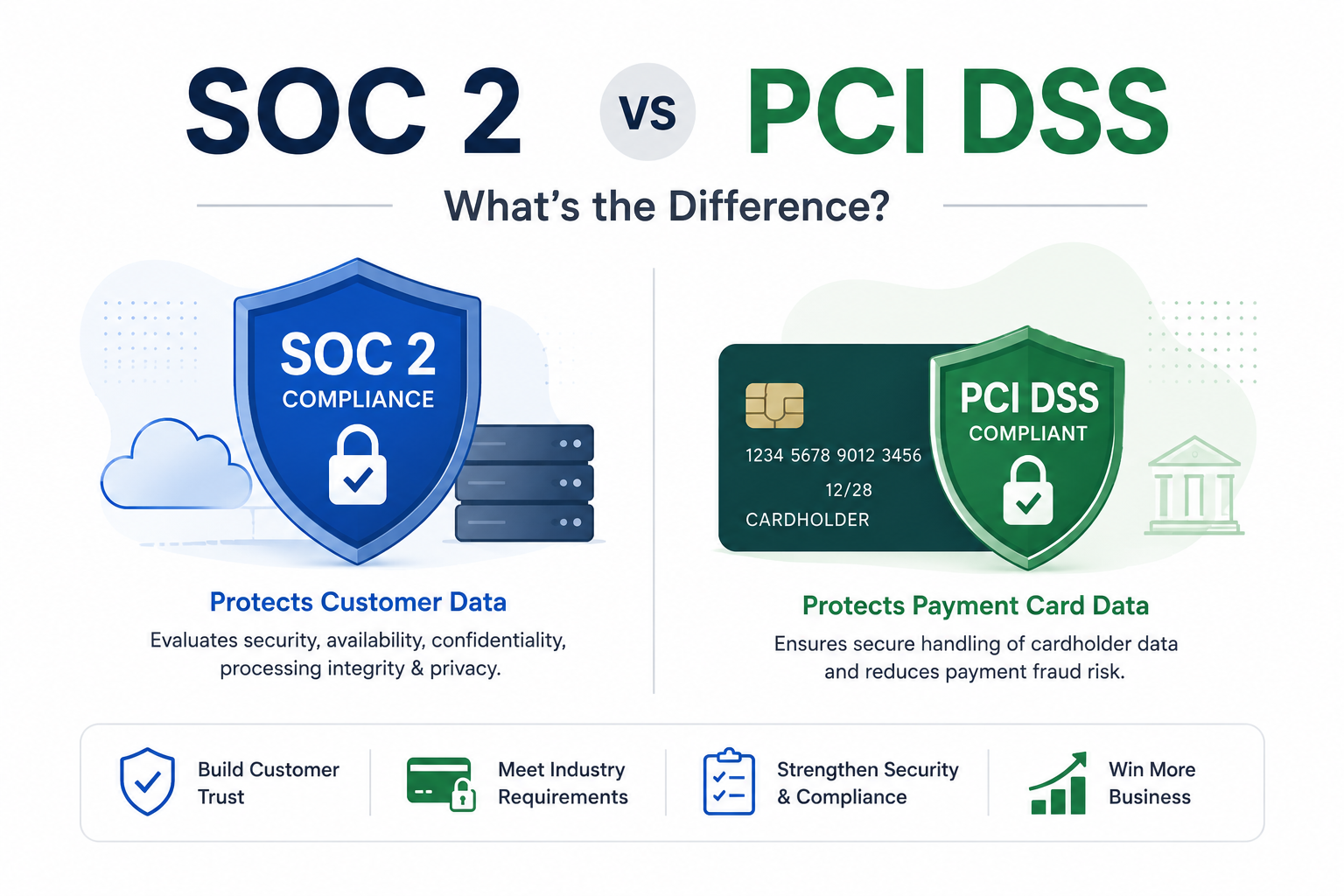 SOC 2 vs PCI DSS comparison