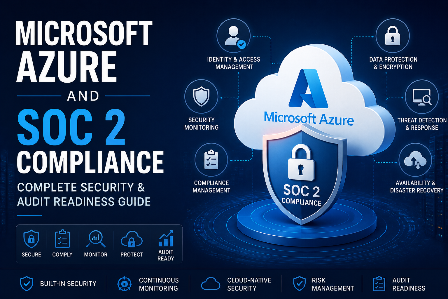 Azure SOC 2 compliance infographic