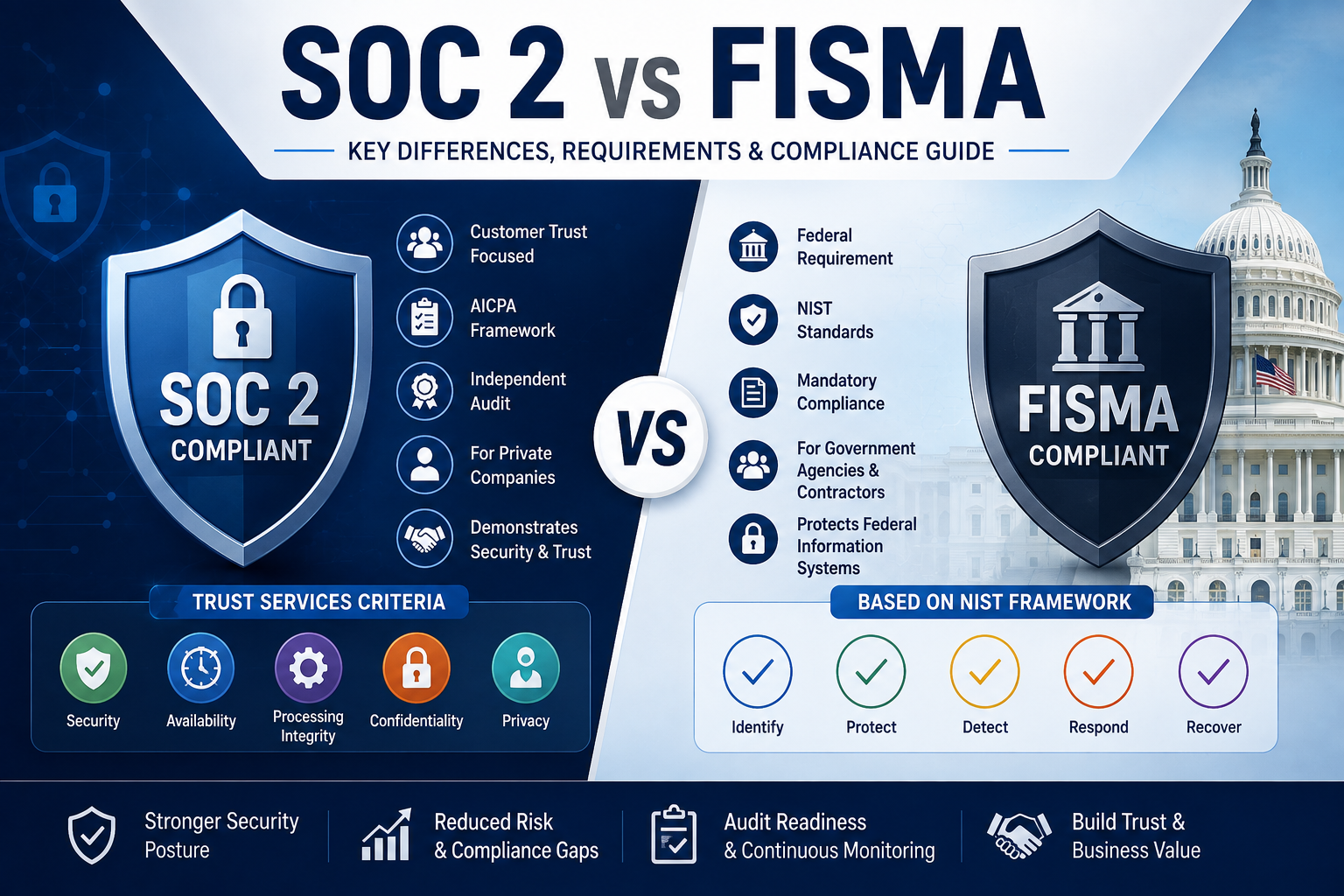 SOC 2 vs FISMA Compliance Guide