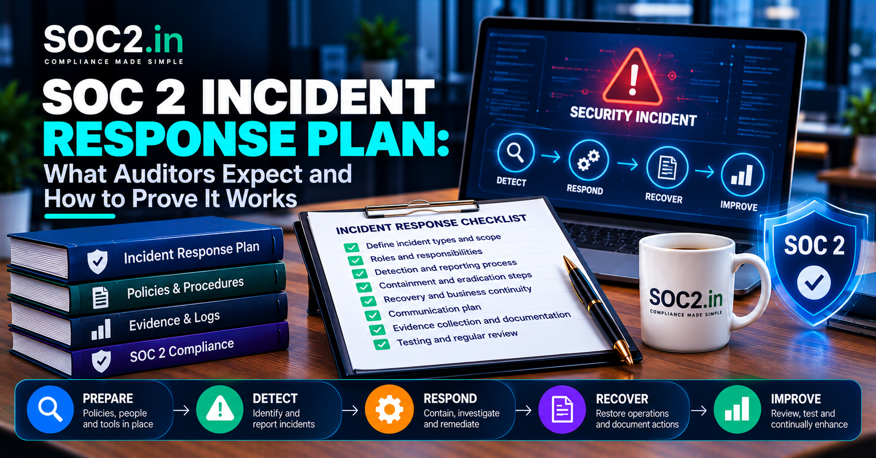 SOC 2 Incident Response Plan Infographic - soc2.in SOC 2 Incident Response Plan Infographic
